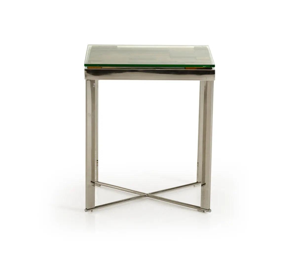 Vig Furniture - Modrest Santiago Modern Rectangular Wood Mosaic End Table - Vgewf1193-1Ab