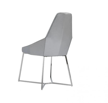 Vig Furniture - Modrest Sarah Modern Pearl Grey Leatherette Dining Chair (Set Of 2) - Vgzay917-Prl