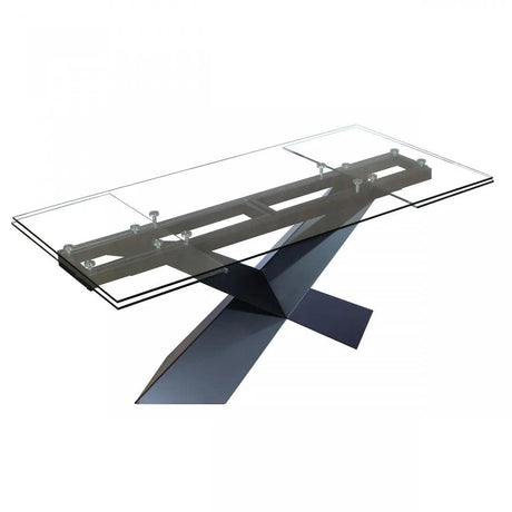 Vig Furniture - Modrest Scott Modern Extendable Glass Dining Table - Vgnsgd8782-Brn-Dt