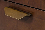 Vig Furniture - Modrest Shane - Modern Acacia & Brass Chest - Vgnxmemphis-Aca-Chest