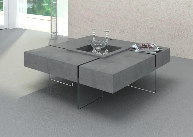 Vig Furniture - Modrest Shauna - Modern Faux Concrete Floating Coffee Table - Vgcncpm2852-N16