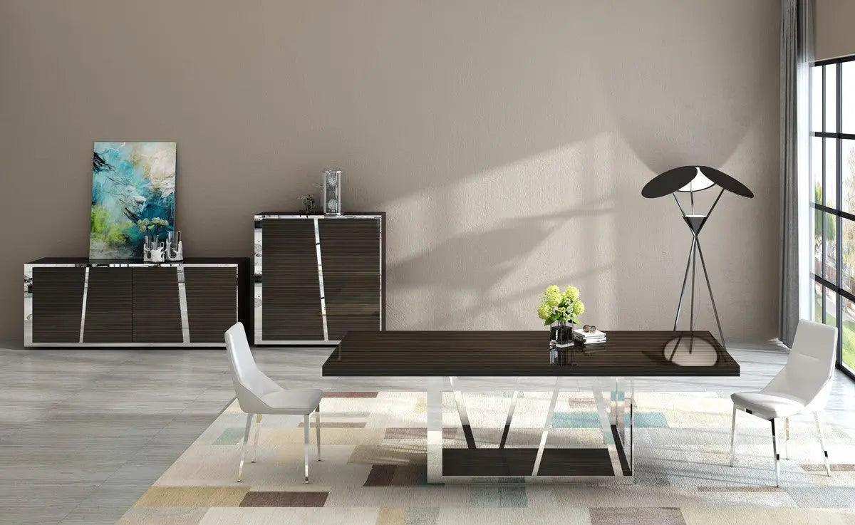 Vig Furniture - Modrest Sherman Modern Ebony Dining Table - Vghb216T3