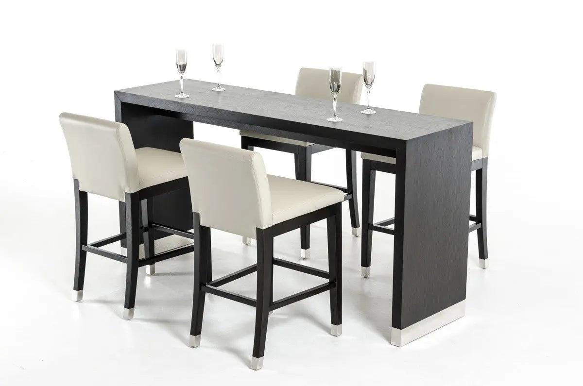 Vig Furniture - Modrest Silas Modern Wenge Wood Bar Table - Vgvct8158Vg