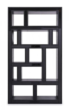 Modrest Suffolk Contemporary Black Ash Bookcase Vgvcbf-003-7