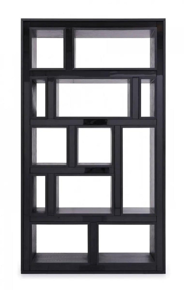 Vig Furniture - Modrest Suffolk - Contemporary Black Ash Bookcase - Vgvcbf-003-7