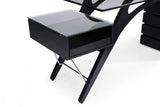 Vig Furniture - Modrest Suffolk - Contemporary Black Ash Desk - Vgvcbt001-Blk