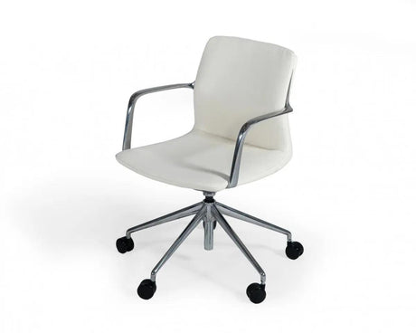 Vig Furniture - Modrest Sundar Modern Grey Mid Back Conference Office Chair - Vgfufk004-B11-Wht-Oc