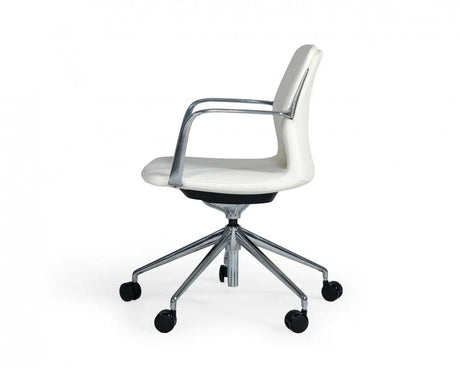 Vig Furniture - Modrest Sundar Modern Grey Mid Back Conference Office Chair - Vgfufk004-B11-Wht-Oc