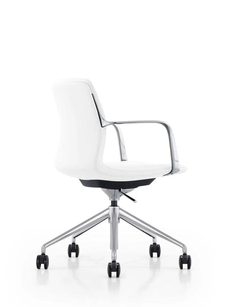 Vig Furniture - Modrest Sundar Modern Grey Mid Back Conference Office Chair - Vgfufk004-B11-Wht-Oc