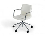 Vig Furniture - Modrest Sundar Modern Grey Mid Back Conference Office Chair - Vgfufk004-B11-Wht-Oc