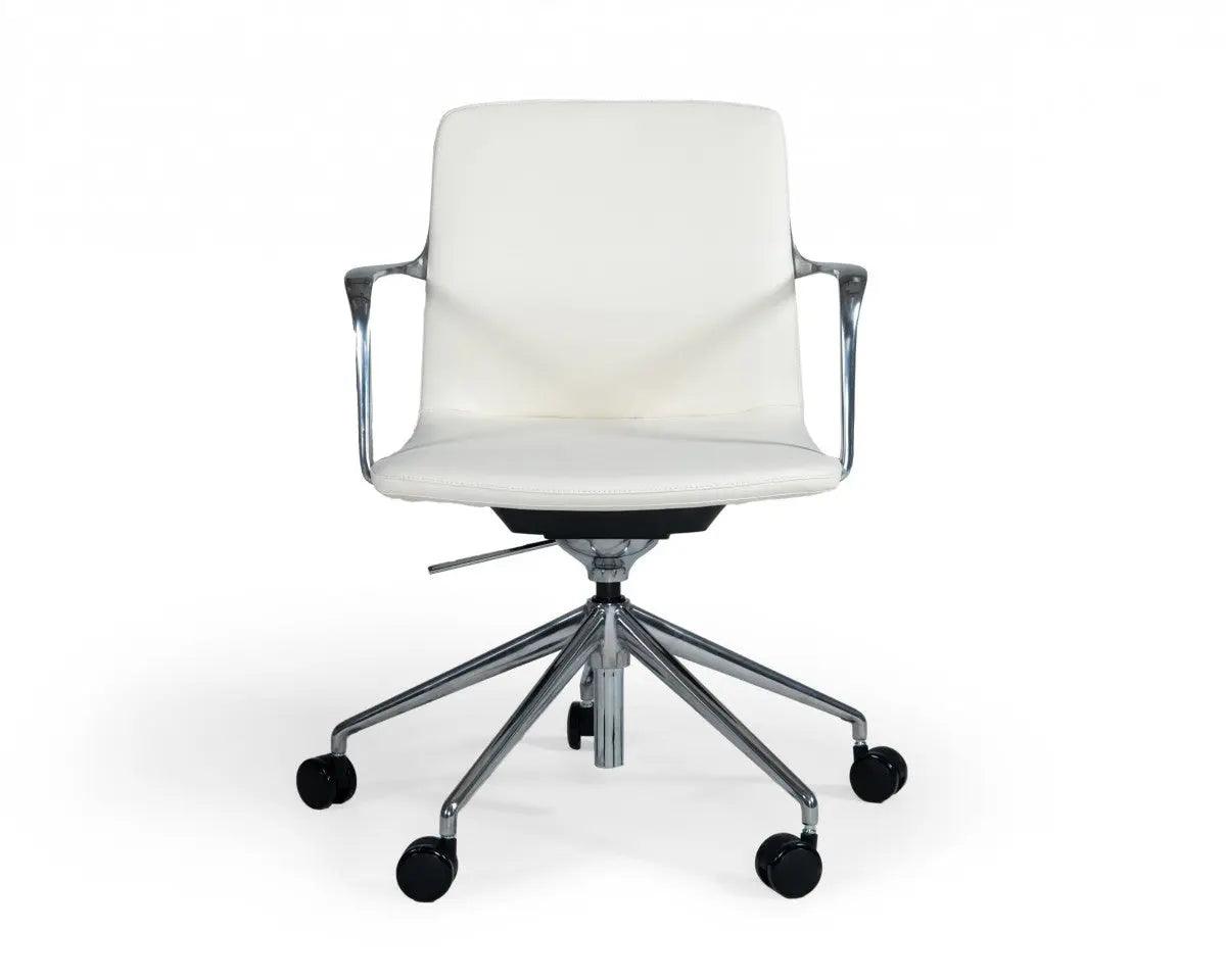 Vig Furniture - Modrest Sundar Modern Grey Mid Back Conference Office Chair - Vgfufk004-B11-Wht-Oc