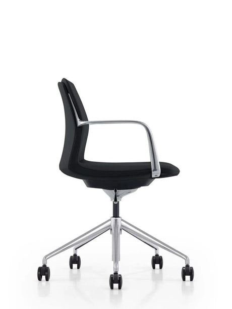 Vig Furniture - Modrest Sundar Modern White Mid Back Conference Office Chair - Vgfufk004-B11-Blk-Oc