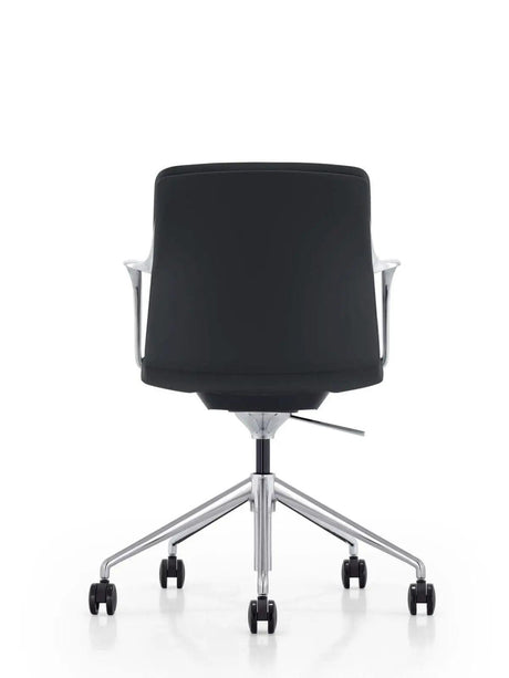 Vig Furniture - Modrest Sundar Modern White Mid Back Conference Office Chair - Vgfufk004-B11-Blk-Oc