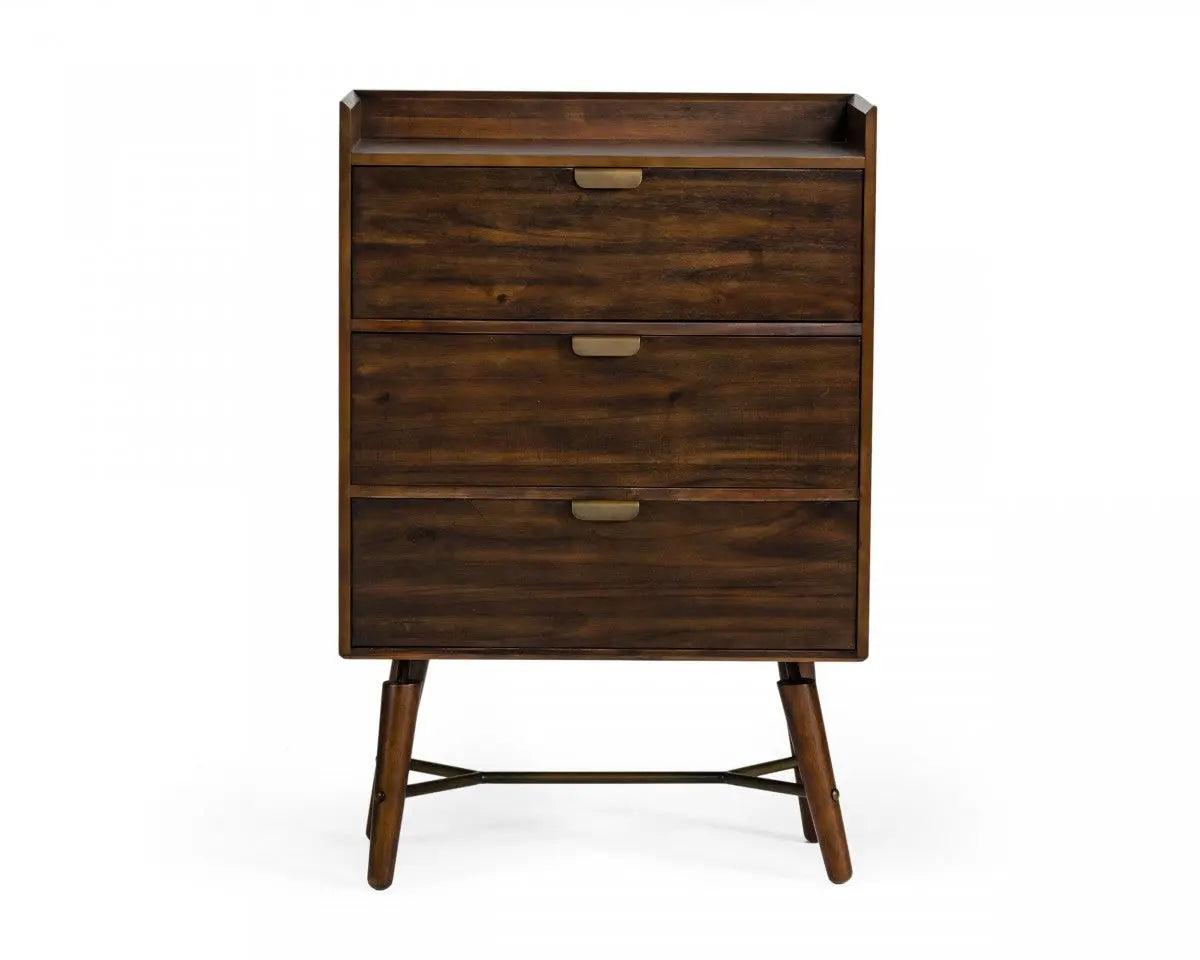 Vig Furniture - Modrest Sutton - Mid-Century Elisa Acacia Chest - Vgwh184030301-Chest