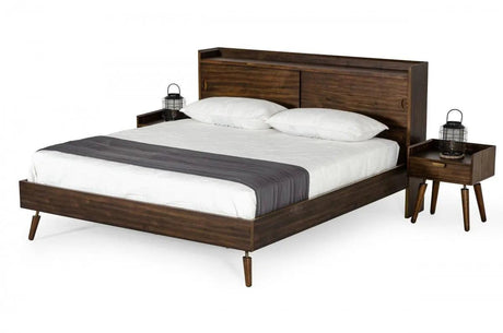 Vig Furniture - Modrest Sutton - Mid-Century Elisa Acacia Wood Bed - Vgwh180430201-202