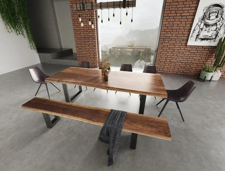 Vig Furniture - Modrest Taylor Modern Live Edge Wood Dining Bench - Vgedpro220002