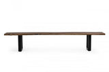 Vig Furniture - Modrest Taylor X-Large Modern Live Edge Dining Bench - Vgedpro260006-Brn-Bn