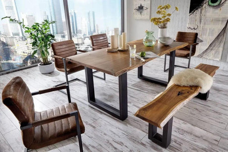 Vig Furniture - Modrest Taylor X-Large Modern Live Edge Wood Dining Table - Vgedpro226005-Brn-Dt