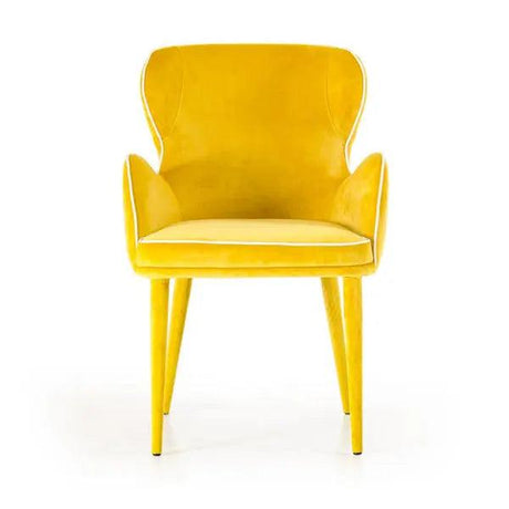 Vig Furniture - Modrest Tigard Modern Yellow Fabric Dining Chair - Vgeumc-8883Ch-A-Yel