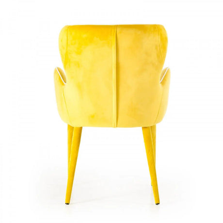 Vig Furniture - Modrest Tigard Modern Yellow Fabric Dining Chair - Vgeumc-8883Ch-A-Yel