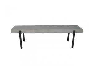 Modrest Timlin Modern Concrete & Metal Bench Vggrtimlin-Gry-Bench