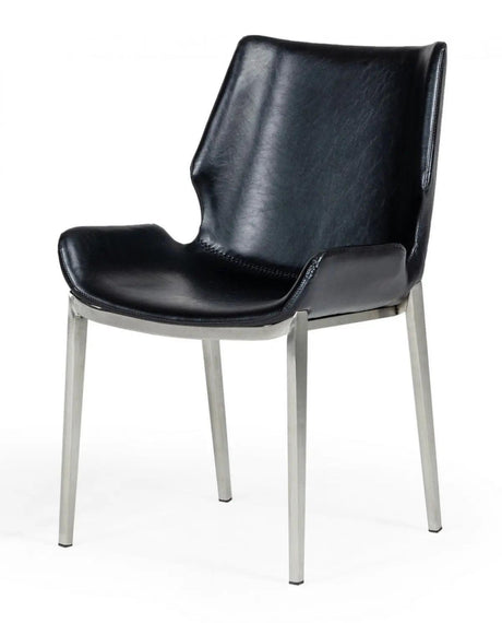 Vig Furniture - Modrest Tina - Modern Black Eco-Leather Dining Chair (Set Of 2) - Vghr3513