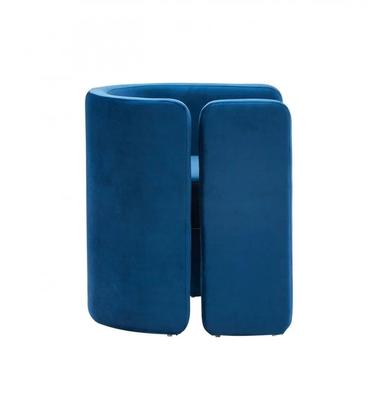 Vig Furniture - Modrest Tirta Modern Blue Accent Chair - Vgrhac-234-L-Blue-Ch