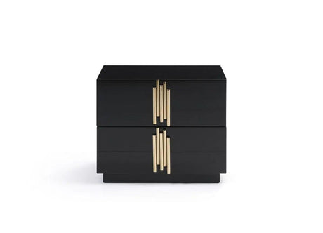 Vig Furniture - Modrest Token Modern Black & Gold Bedroom Set - Vgvcbd815-Set