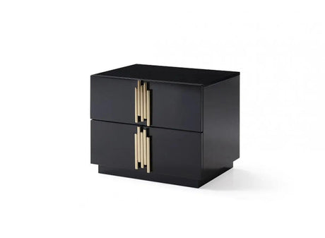 Vig Furniture - Modrest Token Modern Black & Gold Bedroom Set - Vgvcbd815-Set