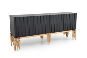 Modrest Token Modern Black & Rosegold Buffet Vgvcg816