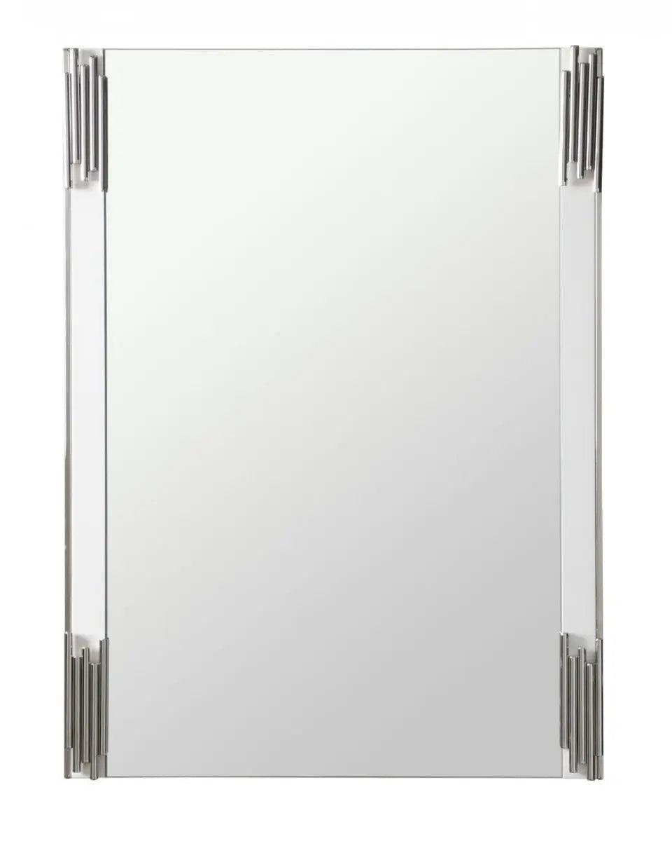 Vig Furniture - Modrest Token - Modern White & Stainless Steel Mirror - Vgvcj815-Wht-Mir