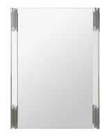 Vig Furniture - Modrest Token - Modern White & Stainless Steel Mirror - Vgvcj815-Wht-Mir
