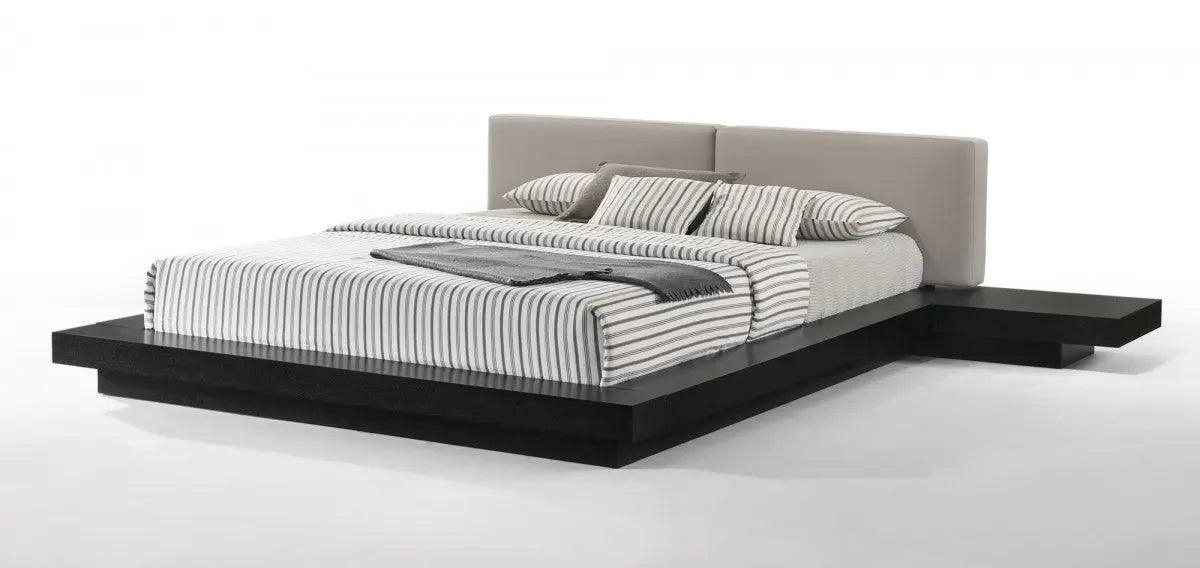 Vig Furniture - Modrest Tokyo - Contemporary Black And Grey Platform Bed - Vgmabr-90-Blk-Gray