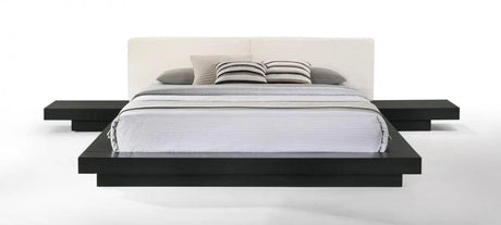 Vig Furniture - Modrest Tokyo - Contemporary Black And White Platform Bed - Vgmabr-90-Blk-Wht