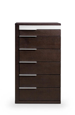 Modrest Torino Modern Brown Oak & Grey Chest Vgwcd-D04-Brnoak