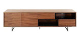 Vig Furniture - Modrest Torlonia Modern Walnut & Black Tv Stand - Vgbbmf1311A