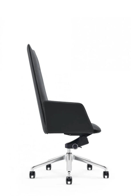 Vig Furniture - Modrest Tricia Modern Black High Back Executive Office Chair - Vgfua1911-Blk-Oc