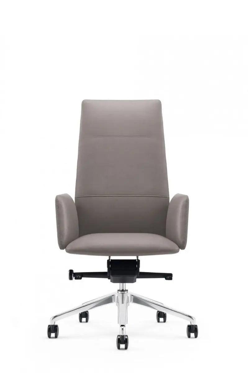 Vig Furniture - Modrest Tricia Modern Grey High Back Executive Office Chair - Vgfua1911-Gry-Oc