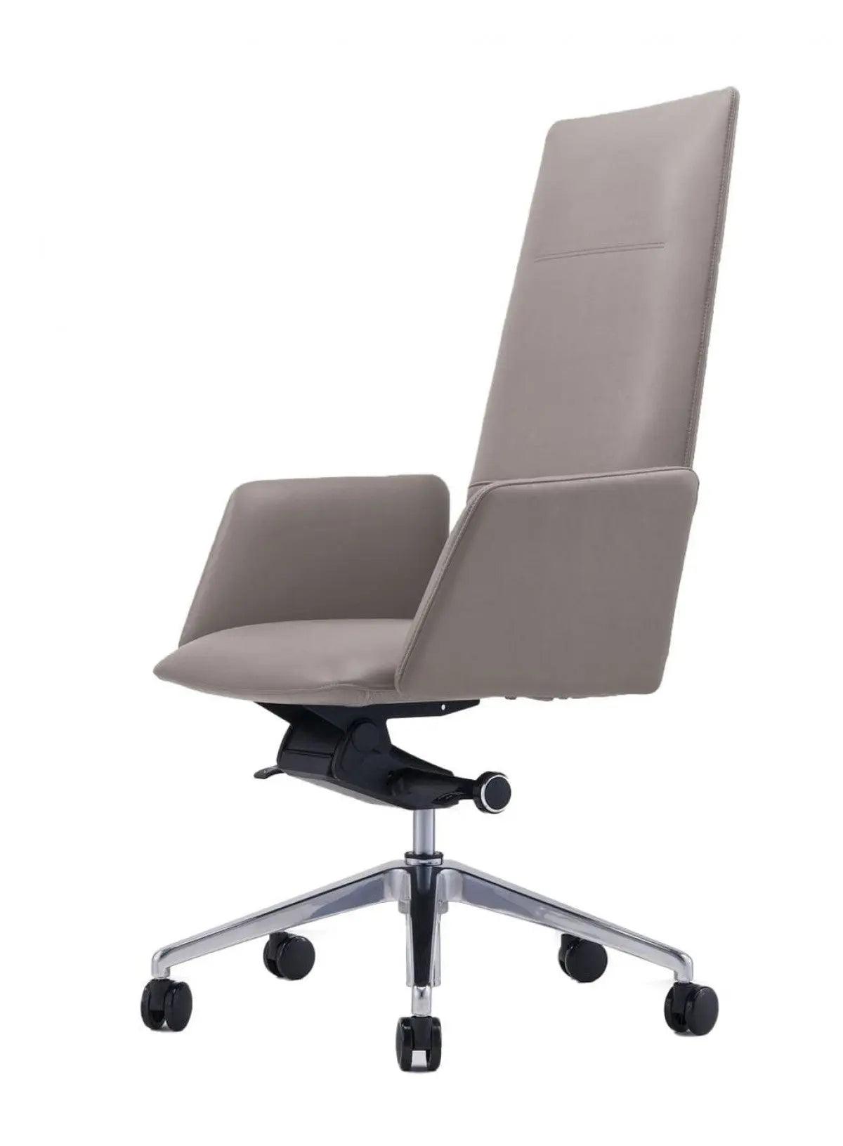 Vig Furniture - Modrest Tricia Modern Grey High Back Executive Office Chair - Vgfua1911-Gry-Oc