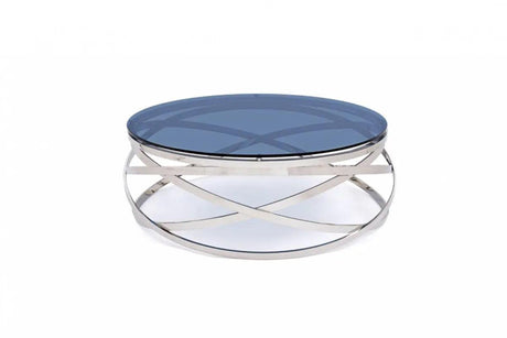 Vig Furniture - Modrest Tulare Contemporary Smoked Glass Coffee Table - Vgvcct829