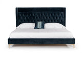 Vig Furniture - Modrest Wales Modern Blue Fabric Bed - Vgvcbd8910-Blu