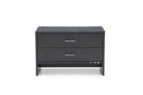 Vig Furniture - Modrest Wales Modern Grey Ash 2-Drawer Nightstand - Vgvcn8910-2