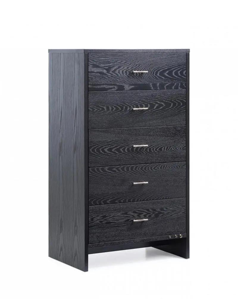 Vig Furniture - Modrest Wales Modern Smoked Ash Chest - Vgvcj8910-5H