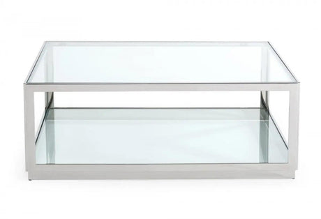 Vig Furniture - Modrest Weller - Modern Stainless Steel Coffee Table - Vghb343E