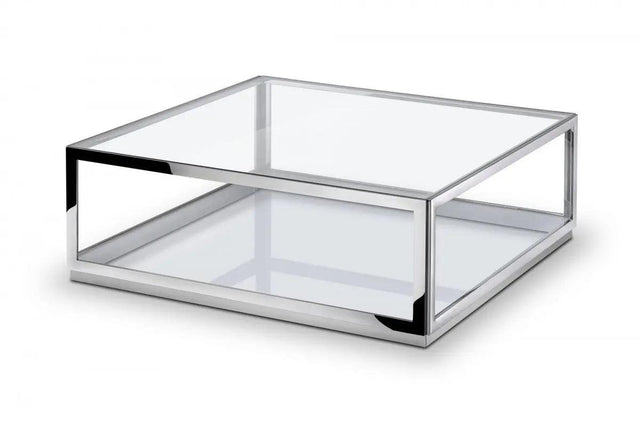 Vig Furniture - Modrest Weller - Modern Stainless Steel Coffee Table - Vghb343E