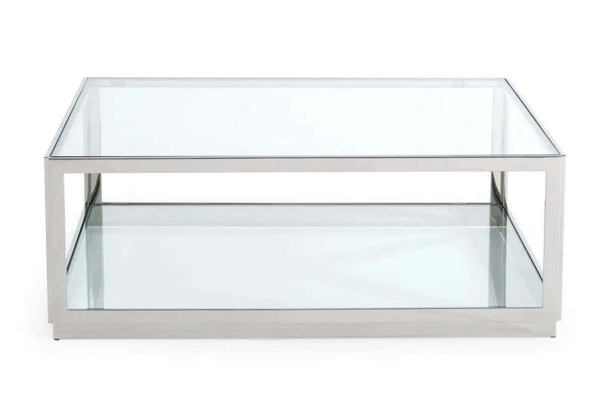 Vig Furniture - Modrest Weller - Modern Stainless Steel Coffee Table - Vghb343E