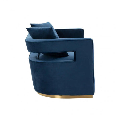 Vig Furniture - Modrest Wells Modern Blue Velvet Loveseat - Vgrhsf-515-Bl-L