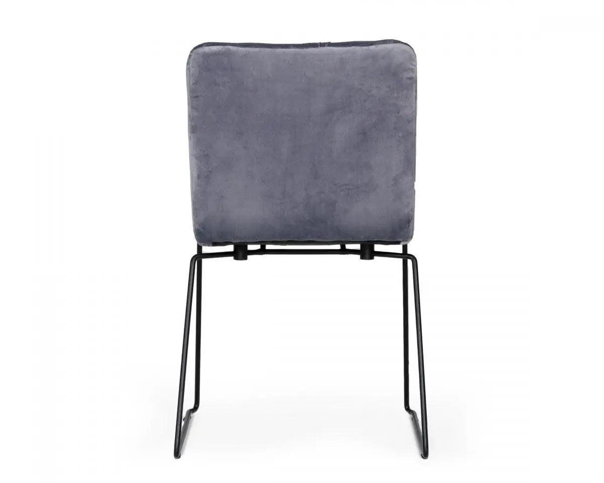 Vig Furniture - Modrest Yannis - Modern Grey Fabric Dining Chair (Set Of 2) - Vgmami-913-Gray