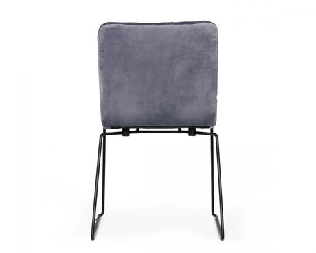 Vig Furniture - Modrest Yannis - Modern Grey Fabric Dining Chair (Set Of 2) - Vgmami-913-Gray