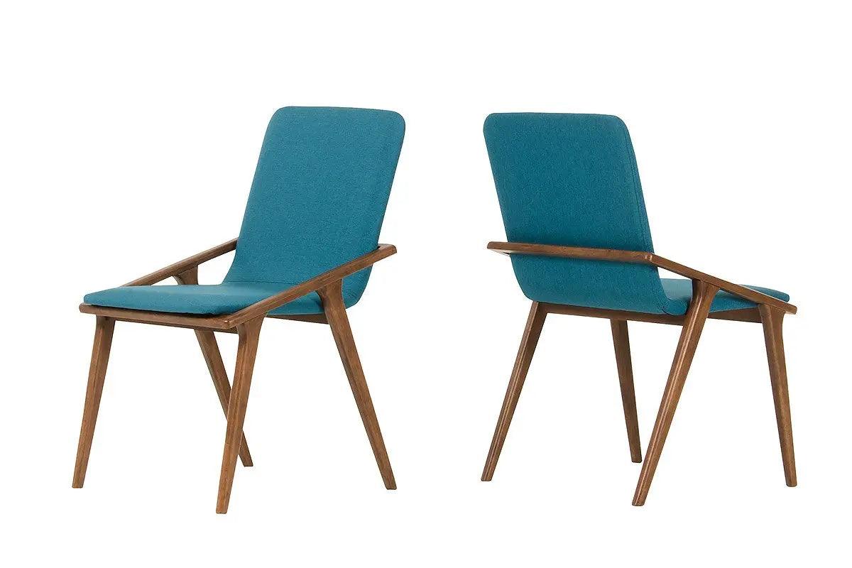 Vig Furniture - Modrest Zeppelin Modern Blue Dining Chair (Set Of 2) - Vgmami-510-Blu